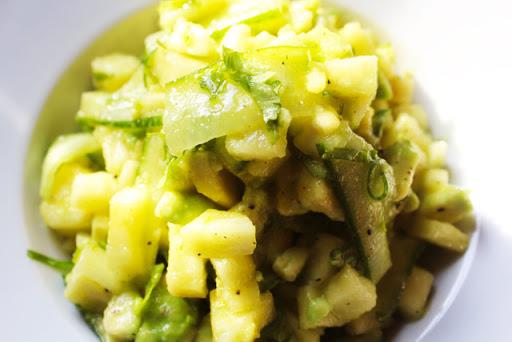 Avocado, Pineapple and Cucumber Salad with Penja Pepper