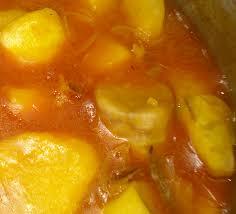 Mpele Macabo (Boiled Cocoyam in Palm Oil)