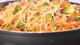 Sardine Stir-Fried Spaghetti