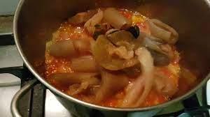 Beef Skin in Tomato Sauce
