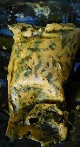 Tenue Militaire (Corn and Cocoyam Leaf Cakes)